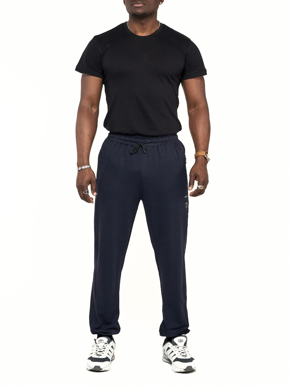 

Спортивные брюки мужские NoBrand AD006 синие 62 RU, Синий, AD006