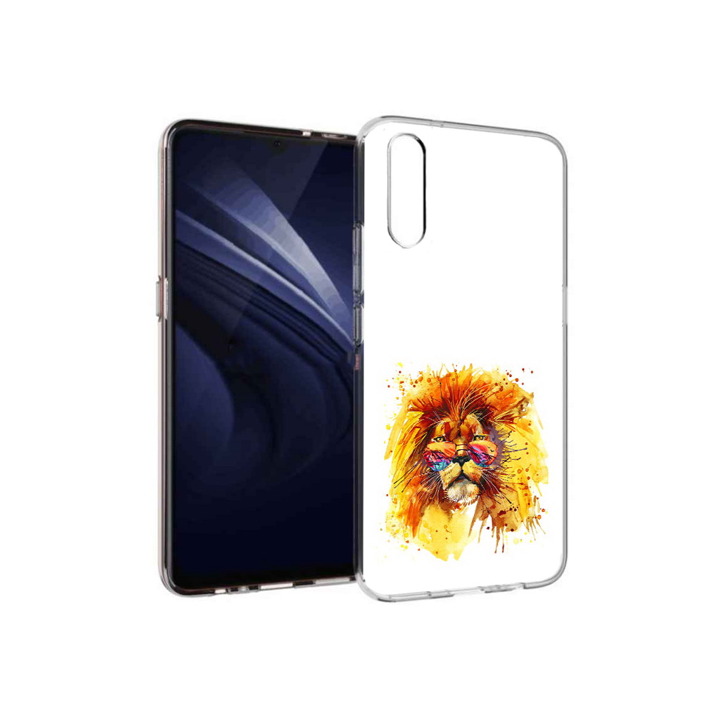

Чехол MyPads Tocco для Vivo V17 Neo лев в очках (PT226959.388.436), Прозрачный, Tocco