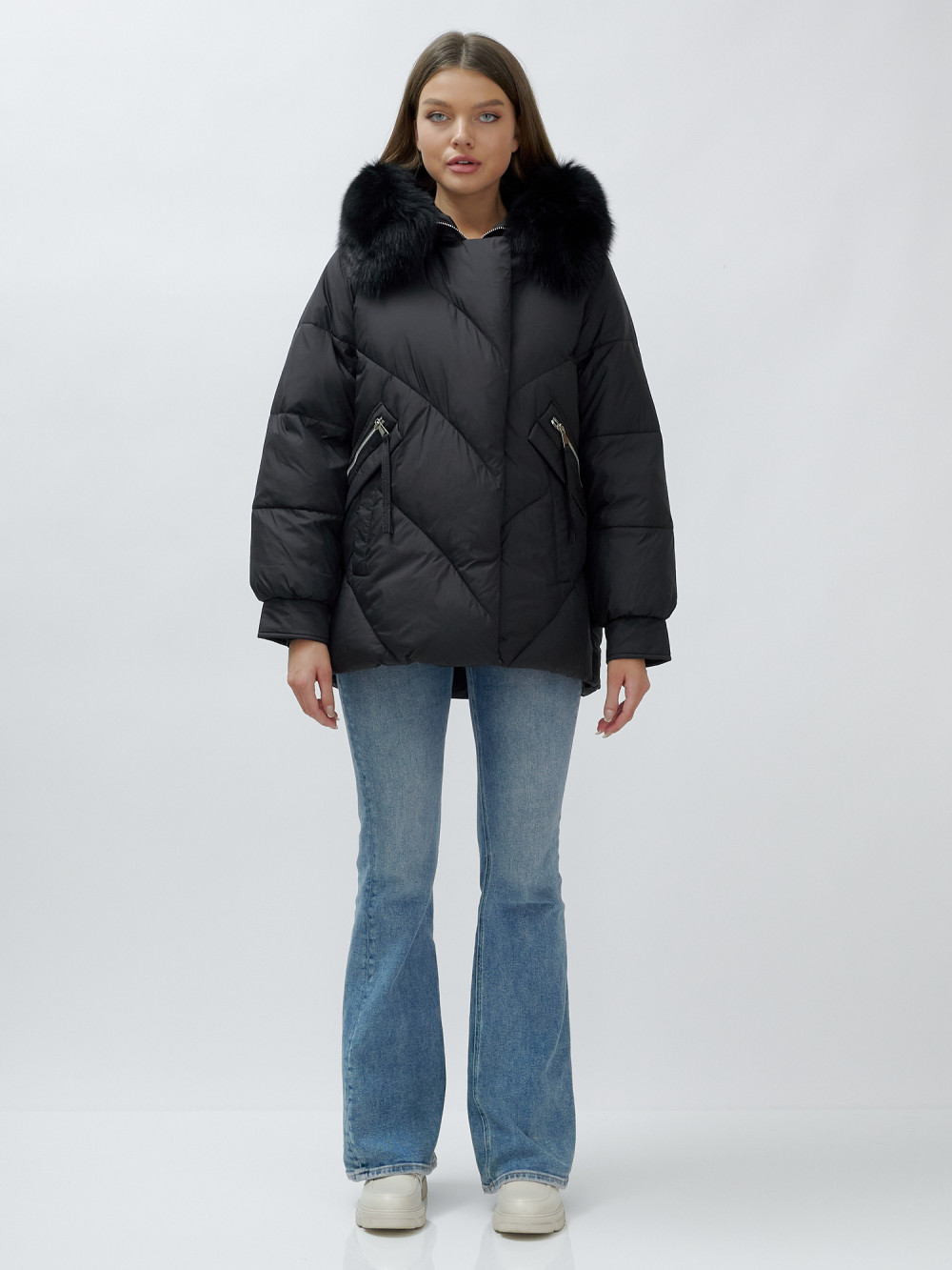 

Куртка женская MTFORCE 6227 черная XXL, Черный, 6227