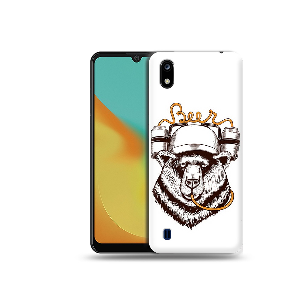 

Чехол MyPads Tocco для ZTE Blade A7 пивной медведь (PT136477.473.538), Прозрачный, Tocco