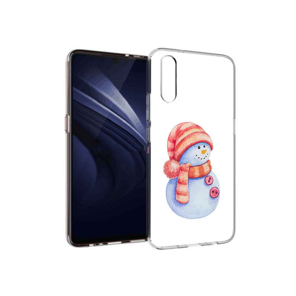 

Чехол MyPads Tocco для Vivo V17 Neo Веселый снеговик (PT226959.388.44), Прозрачный, Tocco