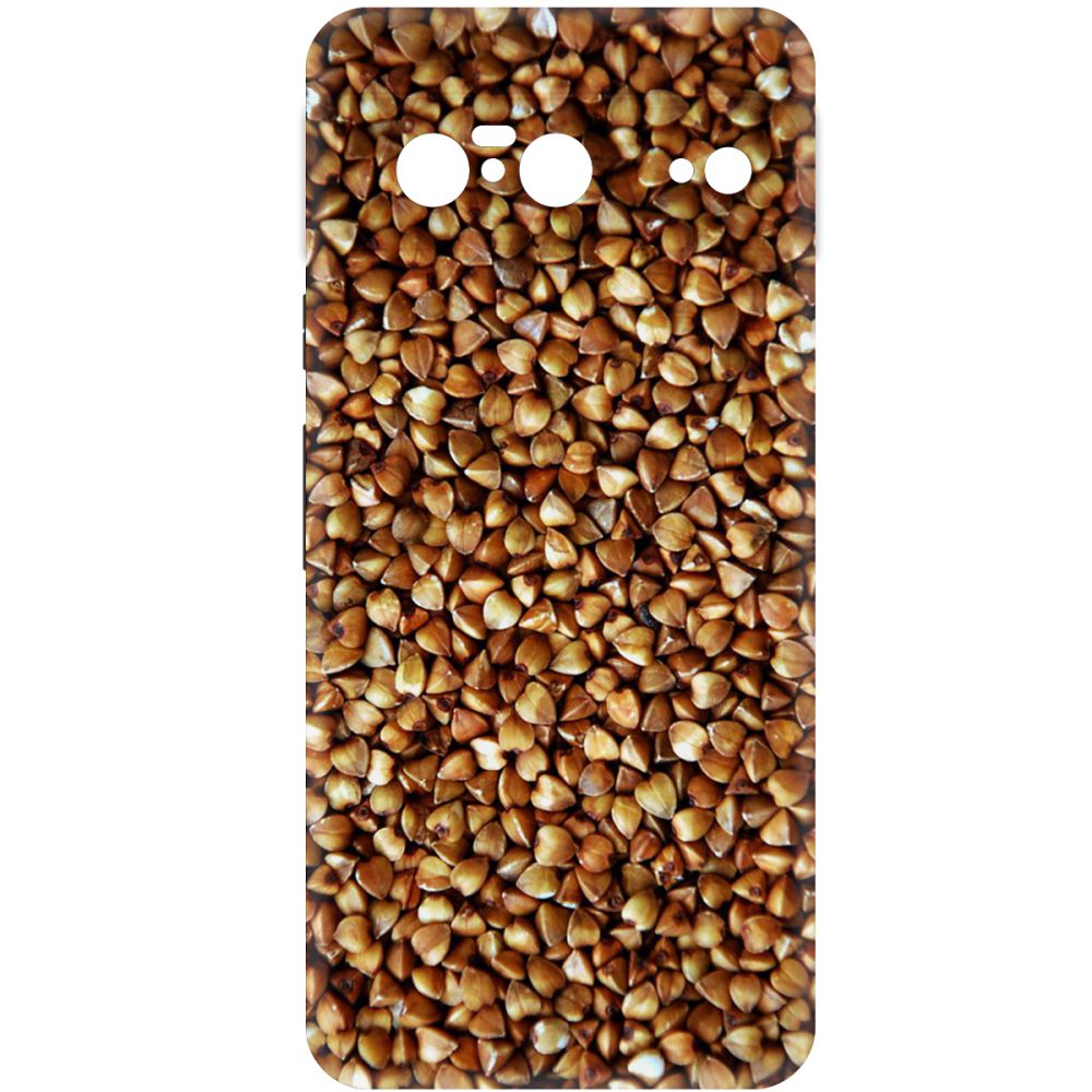 

Чехол-накладка Krutoff Soft Case Гречка для GOOGLE Pixel 8 черный