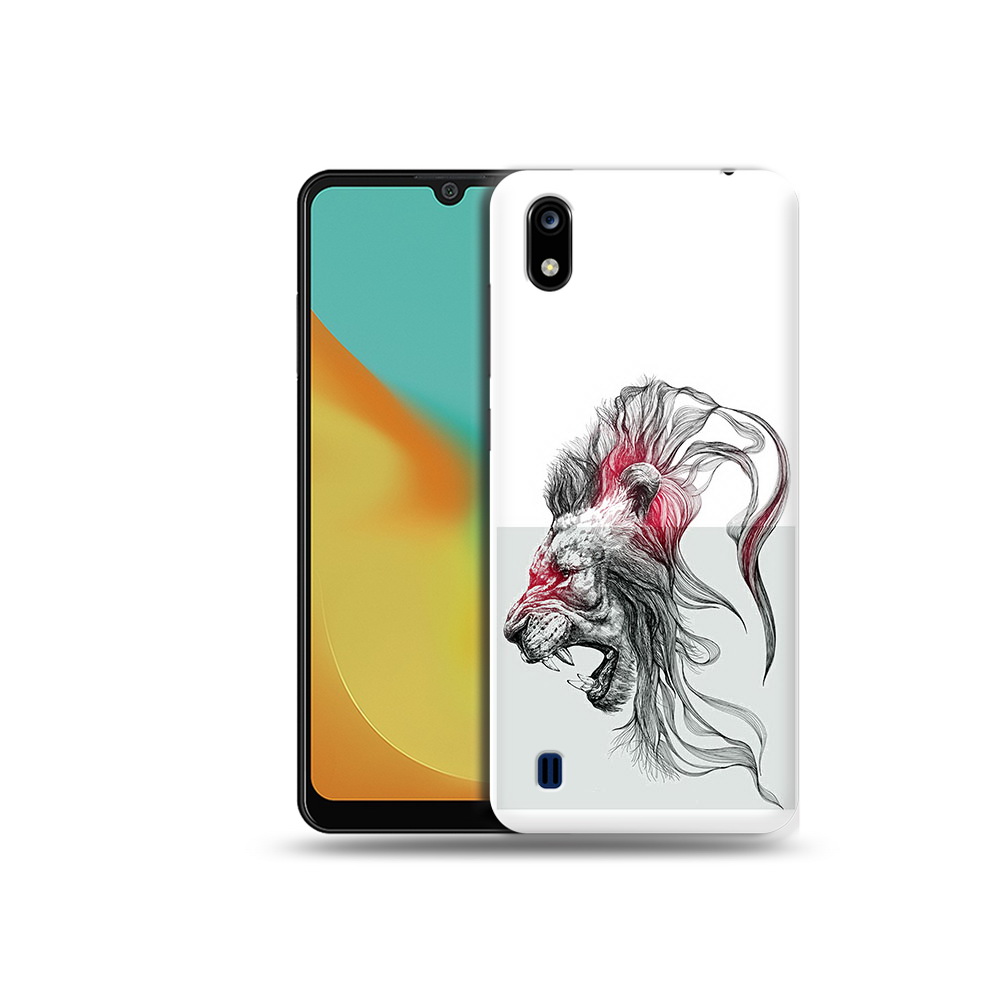 

Чехол MyPads Tocco для ZTE Blade A7 разъяренный лев (PT136477.473.576), Прозрачный, Tocco