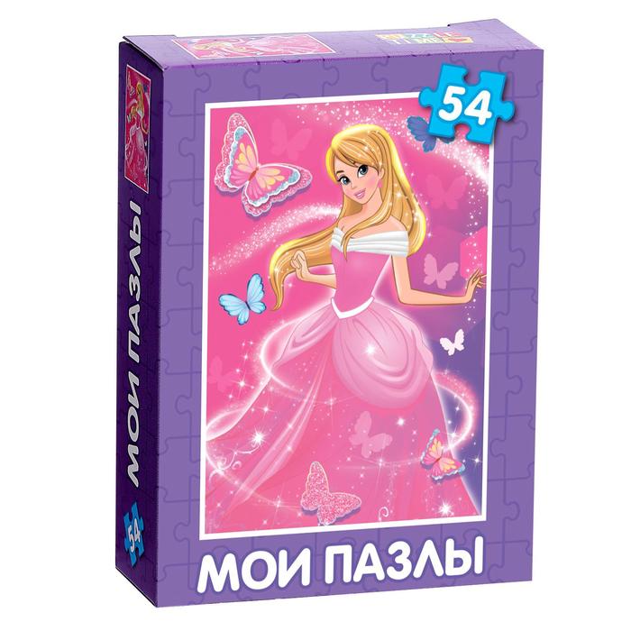 фото Пазл puzzle time принцесса в розовом платье, 54 элемента 7018741