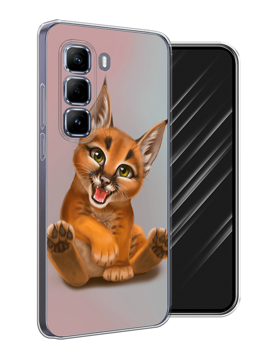 

Чехол Awog на Infinix Hot 50 Pro "Малыш рыси", Оранжевый;серый, 3106950-1