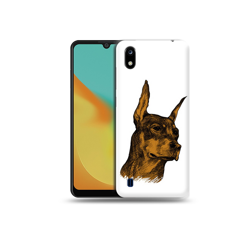 

Чехол MyPads Tocco для ZTE Blade A7 скетч доберман (PT136477.473.605), Прозрачный, Tocco