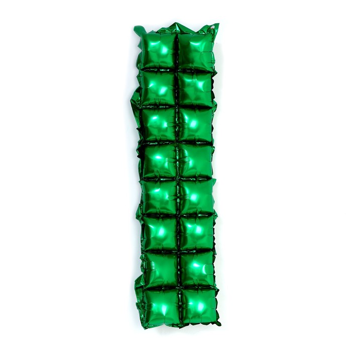 Панно фольгированное, 37 х 142 см, 2 ряда, цвет зелёный панно фольгированное 37 х 142 см 2 ряда