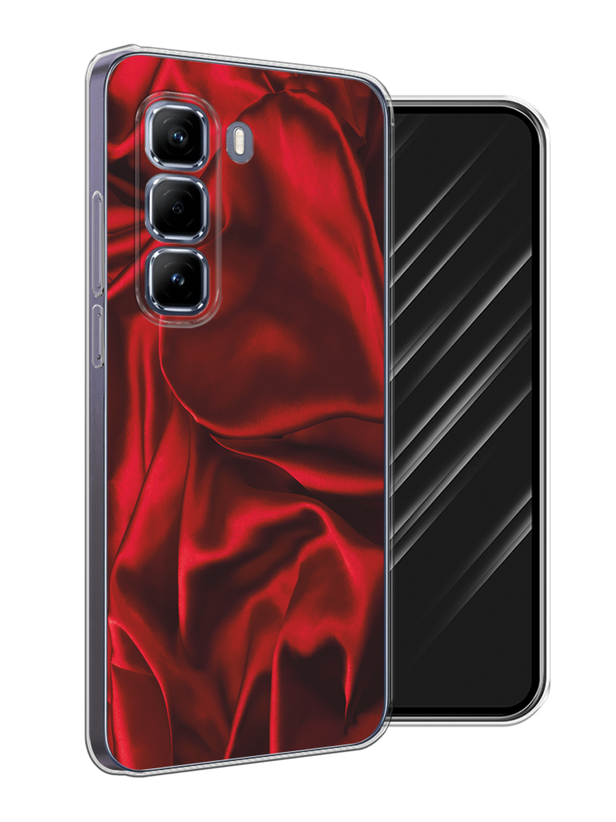 

Чехол Awog на Infinix Hot 50 Pro "Текстура красный шелк", 3106950-1