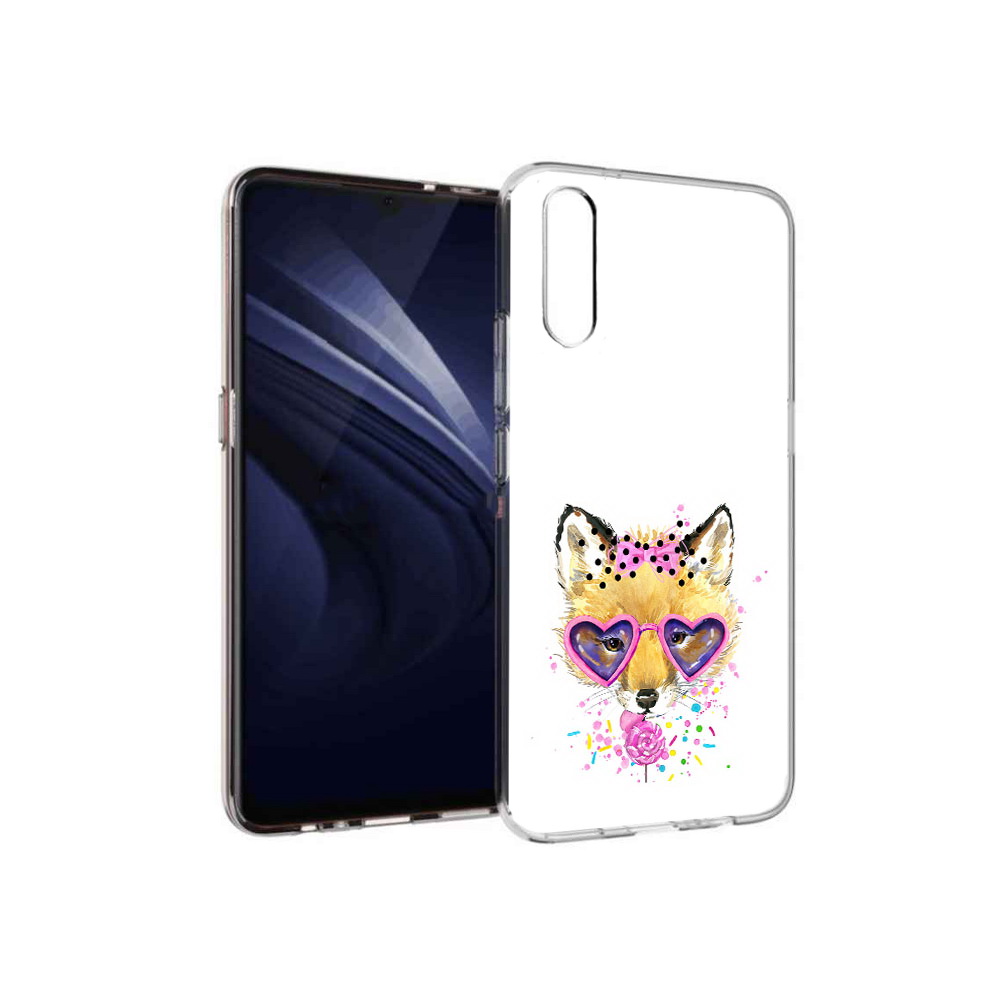 

Чехол MyPads Tocco для Vivo V17 Neo лисенок с бантиком (PT226959.388.441), Прозрачный, Tocco