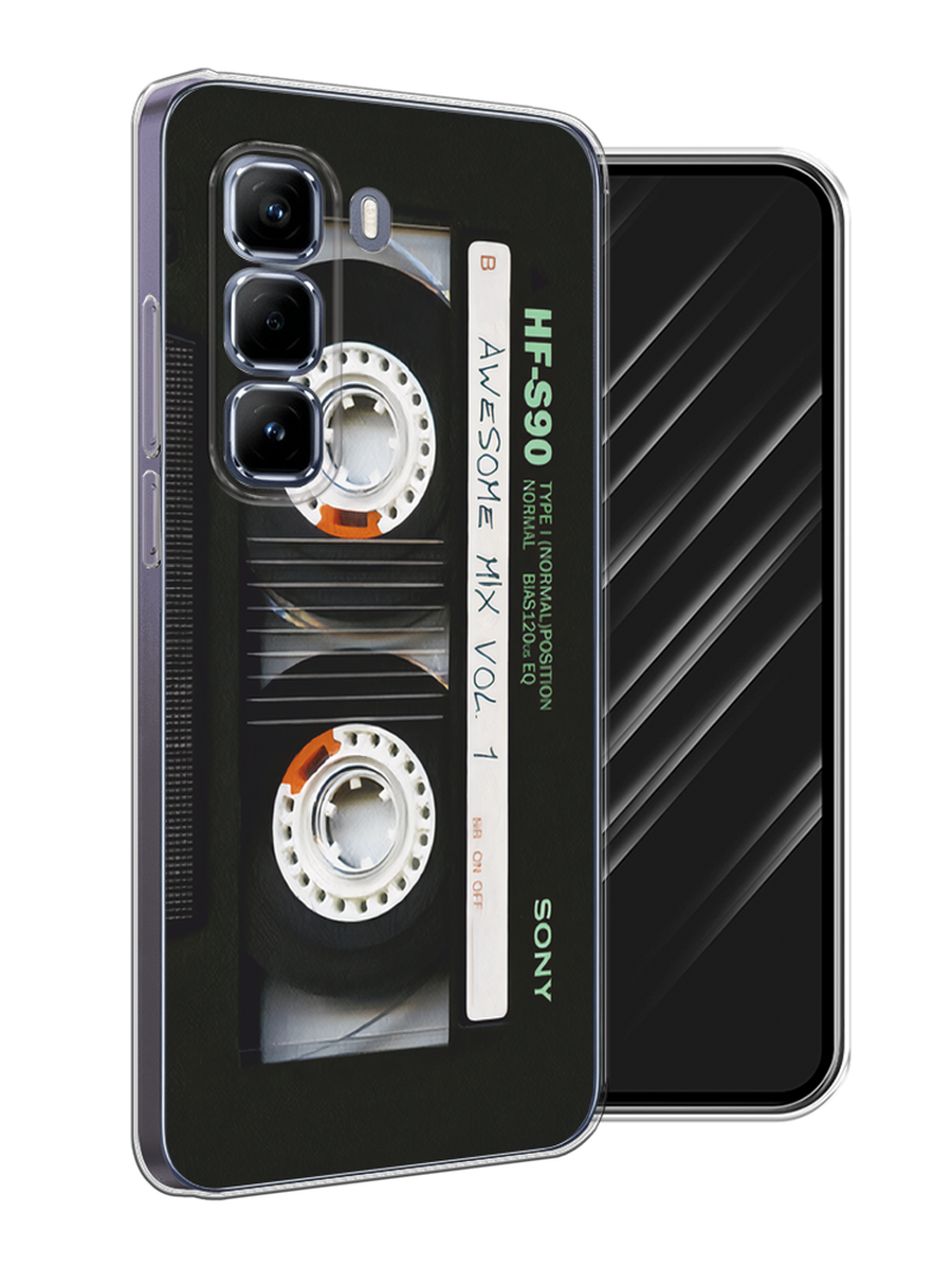 

Чехол Awog на Infinix Hot 50 Pro "Кассета", Черный, 3106950-1