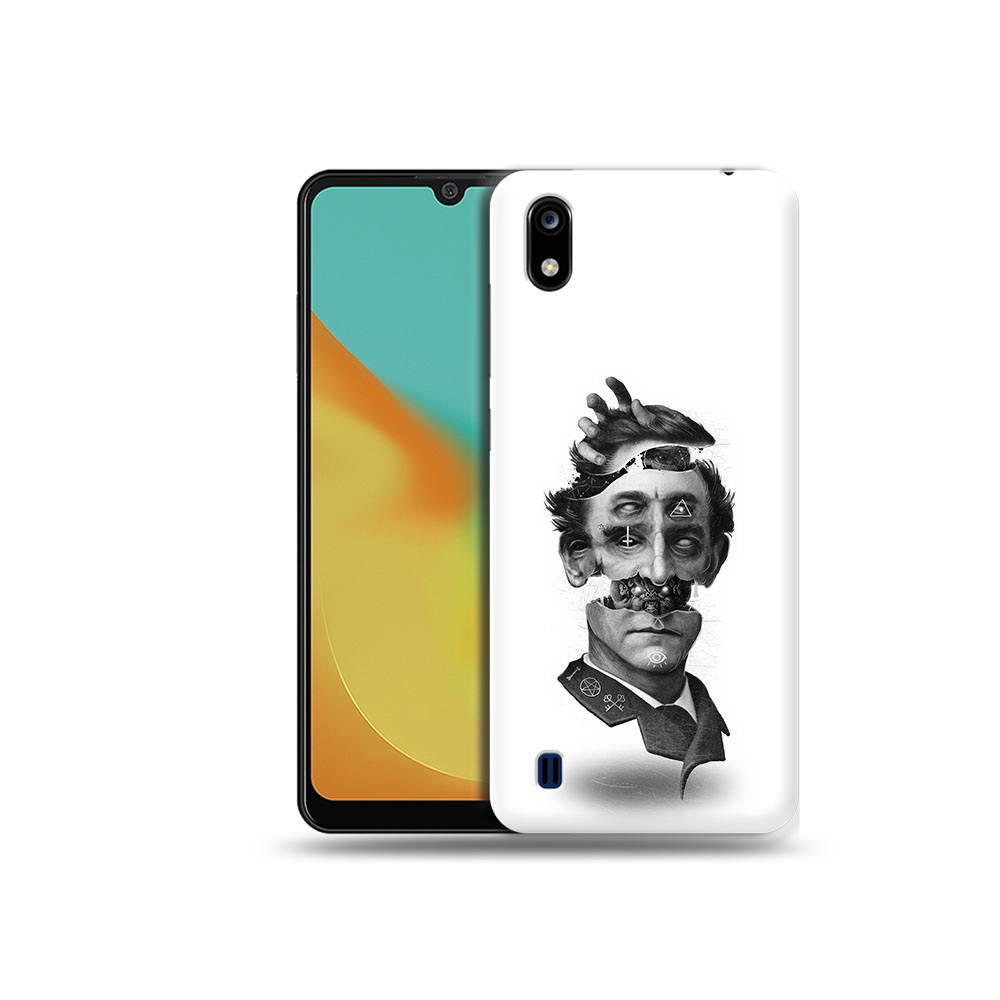 

Чехол MyPads Tocco для ZTE Blade A7 страшное лицо абстракция (PT136477.473.628), Прозрачный, Tocco