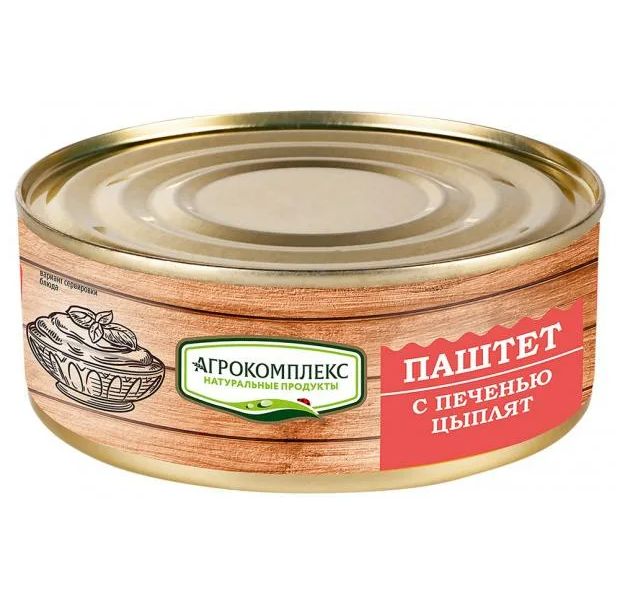 

Паштет из печени Агрокомплекс Натуральные Продукты 225 г