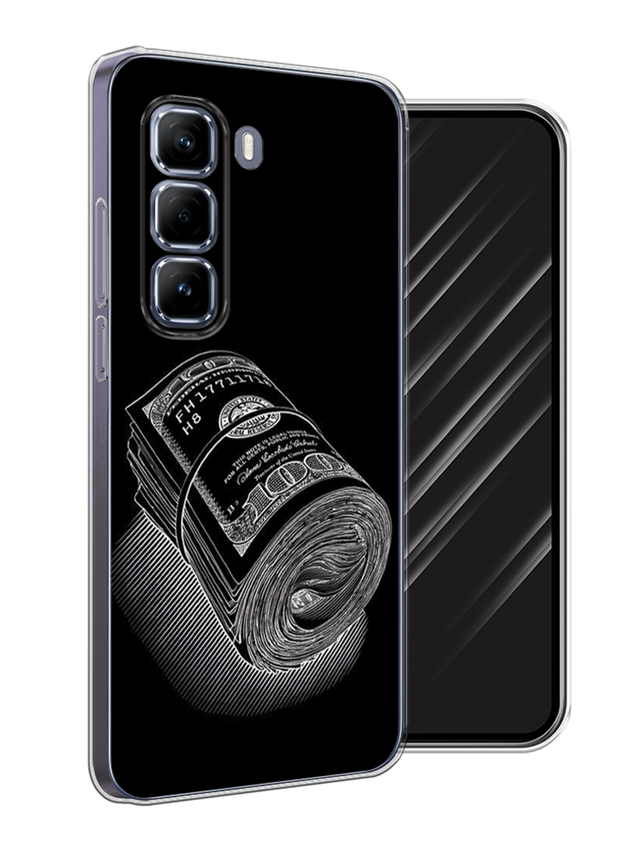 

Чехол Awog на Infinix Hot 50 Pro "Кубышка денег", Черный;серебристый, 3106950-1