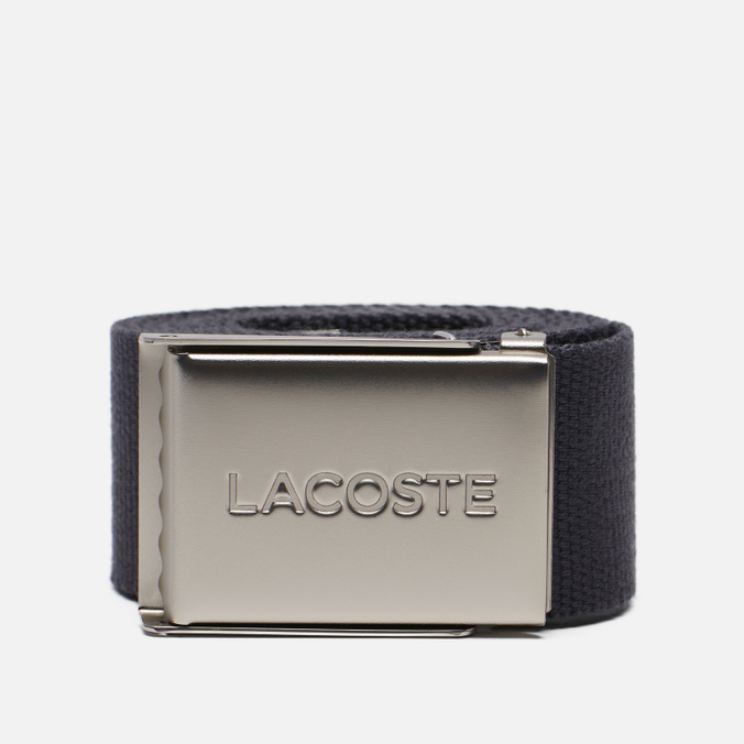 

Ремень мужской Lacoste Engraved Buckle Woven, серый, Engraved Buckle Woven