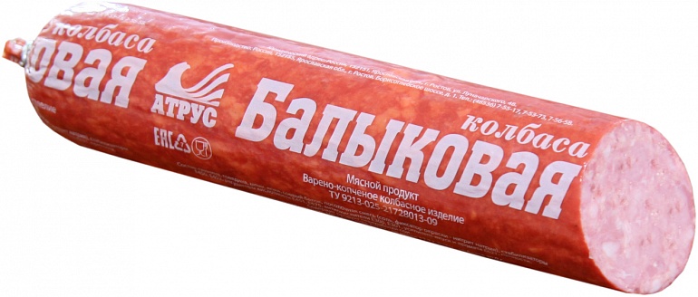 

Колбаса Атрус Балыковая варено-копченая 400 г