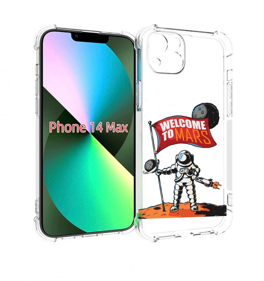 

Чехол MyPads Вэлком-Марс для iPhone 14 Plus (6.7), Прозрачный, Tocco