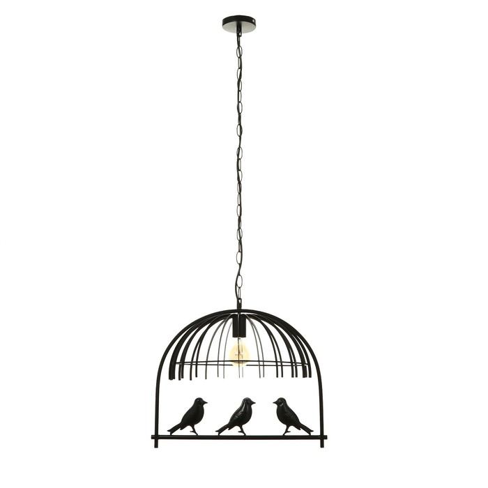 

Люстра "Птицы" 1x40W E27 черный 49x35x35 см, ПРОМО