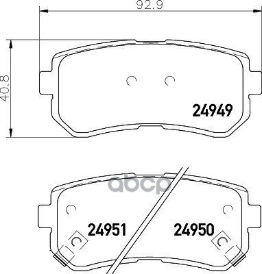 

Тормозные колодки HELLA PAGID/BEHR 8DB355014911