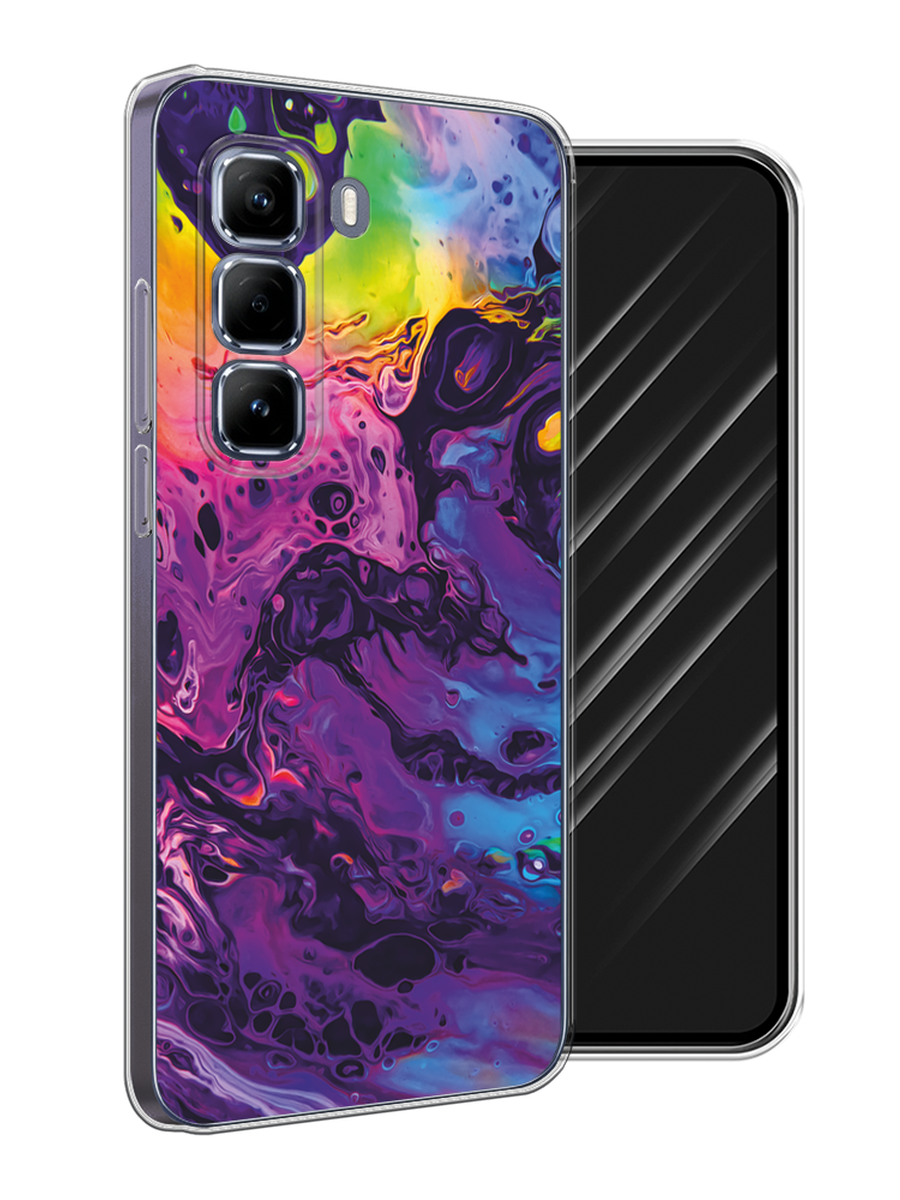 

Чехол Awog на Infinix Hot 50 Pro "ACID fluid", Бордовый, 3106950-1