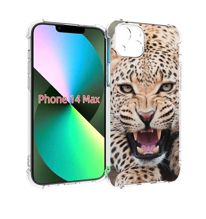 

Чехол MyPads Гепард-красивый мужской для iPhone 14 Plus (6.7), Прозрачный, Tocco