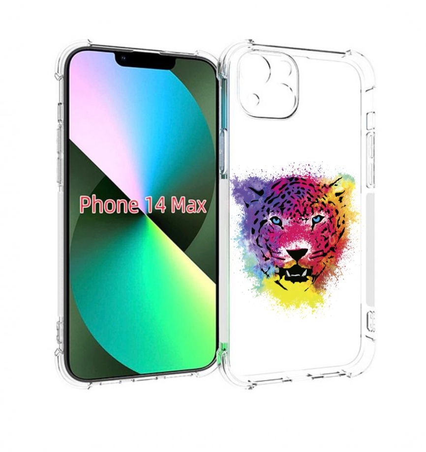 

Чехол MyPads Гепард для iPhone 14 Plus (6.7), Прозрачный, Tocco