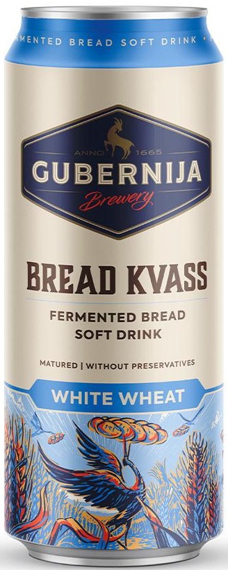 

Из Литвы: Квас Gubernija BREAD Kvass, светлый, 500 мл