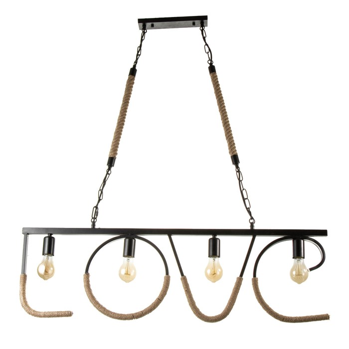 

Светильник "LOVE" 4хЕ27 черный 100х3х31-100см
