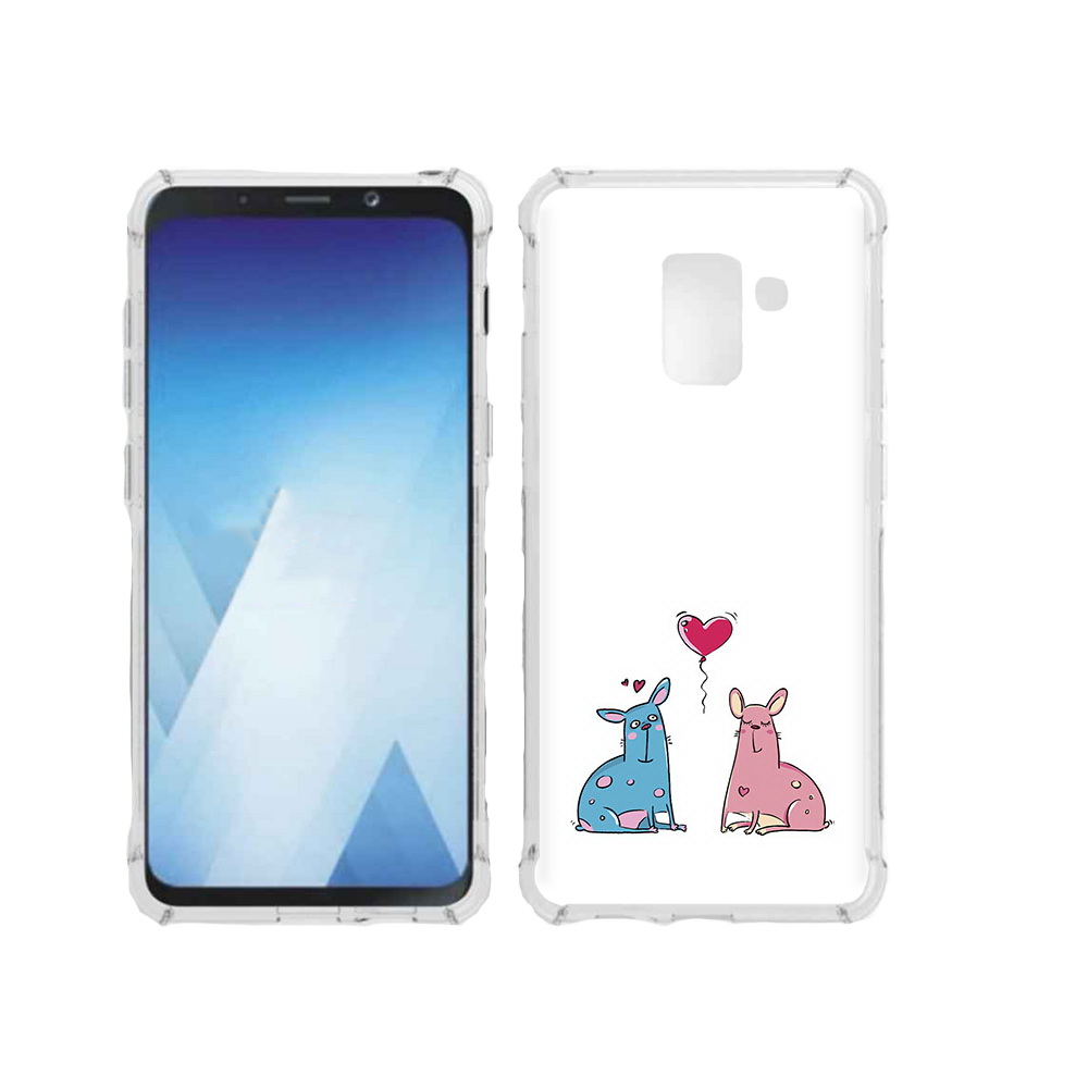 

Чехол MyPads Tocco для Samsung Galaxy A5 (2018) Лама любовь (PT95317.573.102), Прозрачный, Tocco