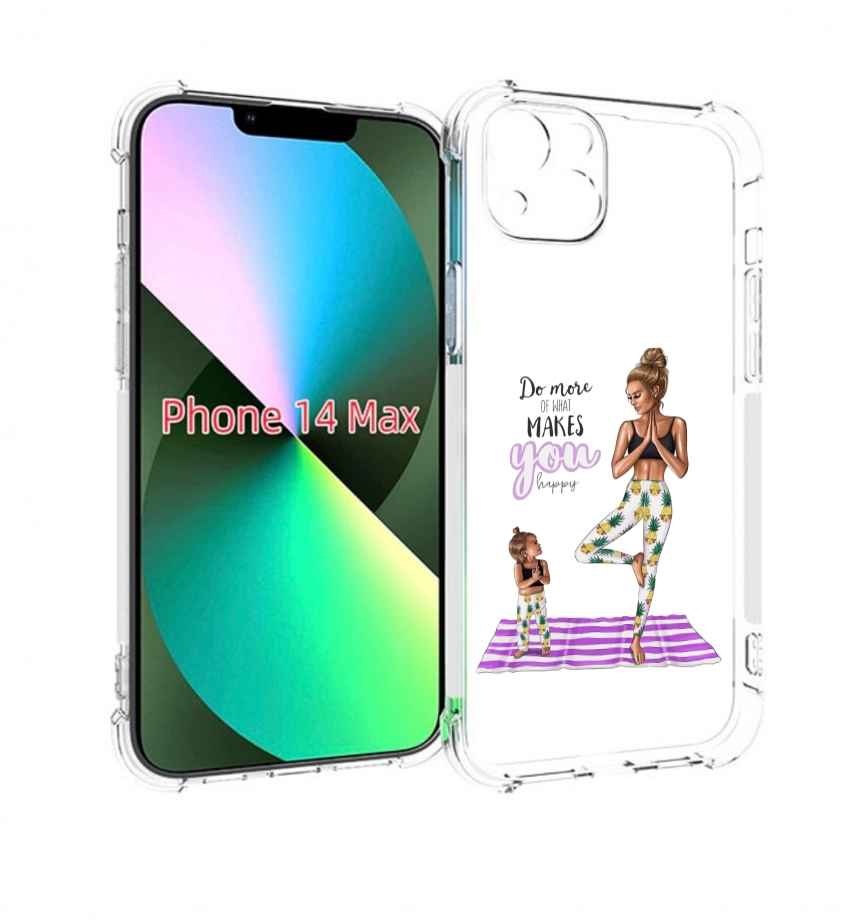 

Чехол MyPads Девочки-в-ананасах для iPhone 14 Plus (6.7), Прозрачный, Tocco