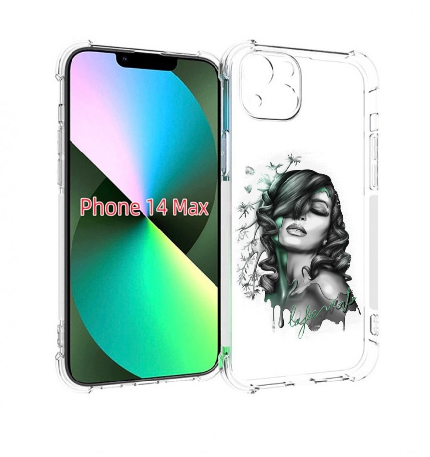 

Чехол MyPads Девушка 2 для iPhone 14 Plus (6.7), Прозрачный, Tocco