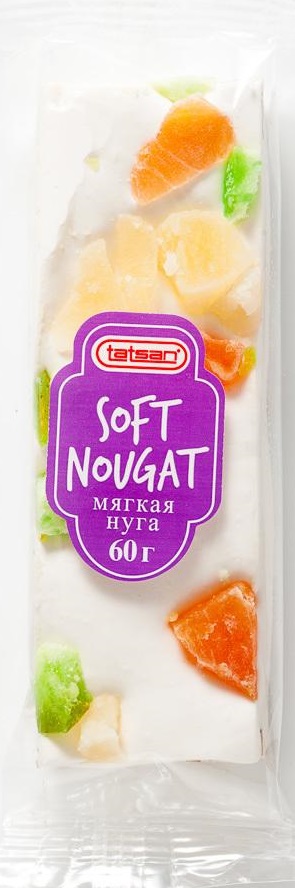 

Из Турции: Нуга Tatsan с миндалем и экзотическими фруктами, 60 г
