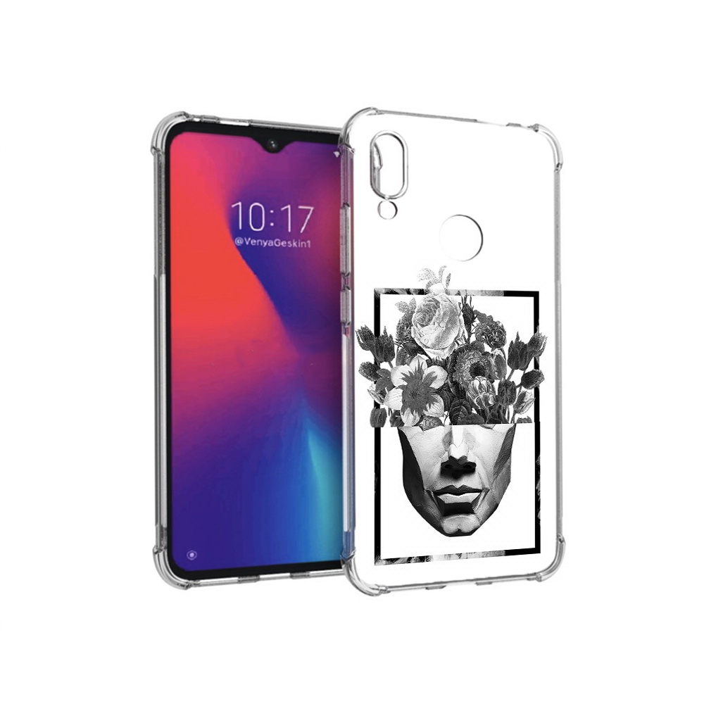 

Чехол MyPads Tocco для Xiaomi Redmi Note 7 черно белая ваза в абстракции, Прозрачный, Tocco