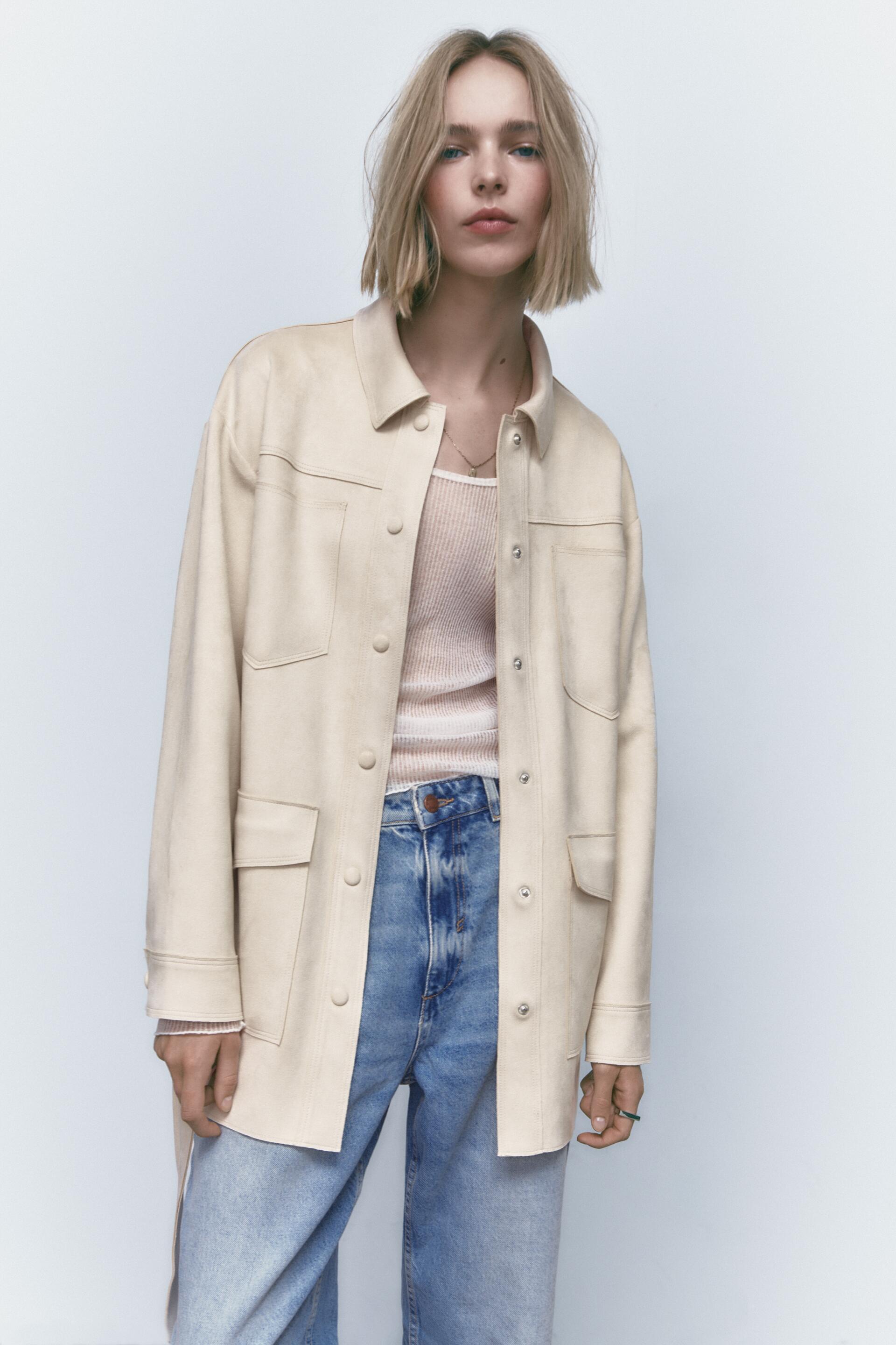 

Рубашка женская ZARA 04968222 белая L (доставка из-за рубежа), 04968222