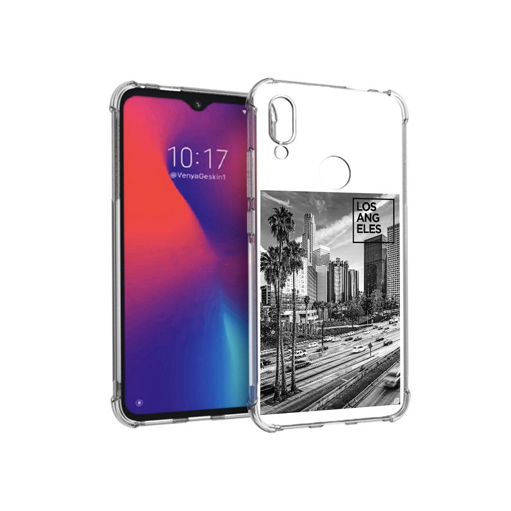 Чехол MyPads Tocco для Xiaomi Redmi Note 7 черно белый лос анджелес (PT125338.275.685)