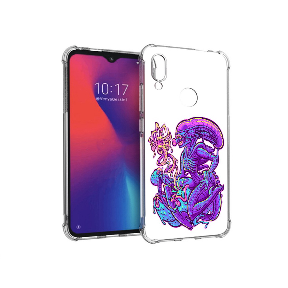 

Чехол MyPads Tocco для Xiaomi Redmi Note 7 чужой фиолетовый цвет (PT125338.275.693), Прозрачный, Tocco