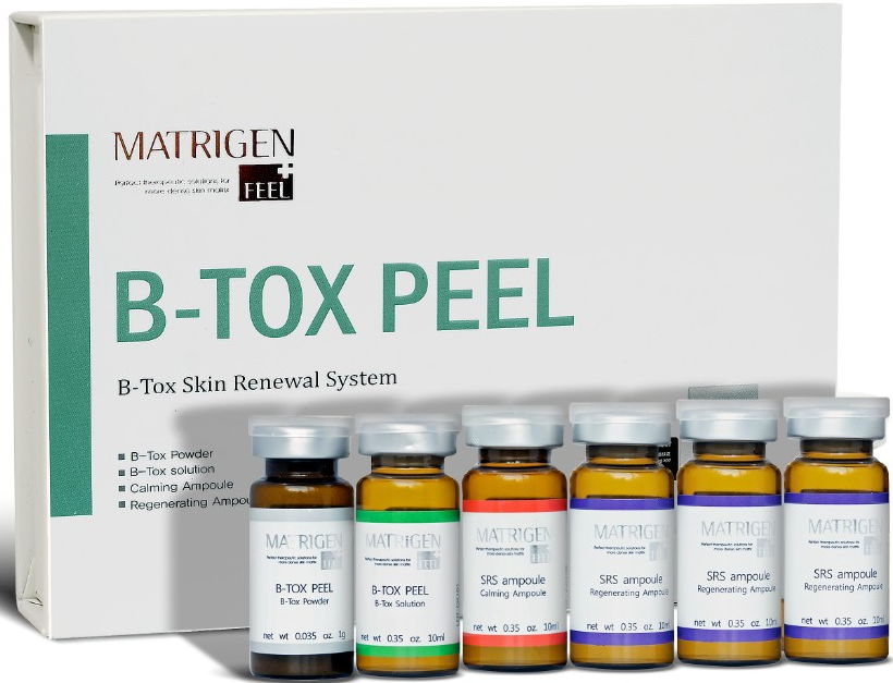 Пилинг система обновления кожи Matrigen B-Tox Peel Basic b tox peel базовый набор