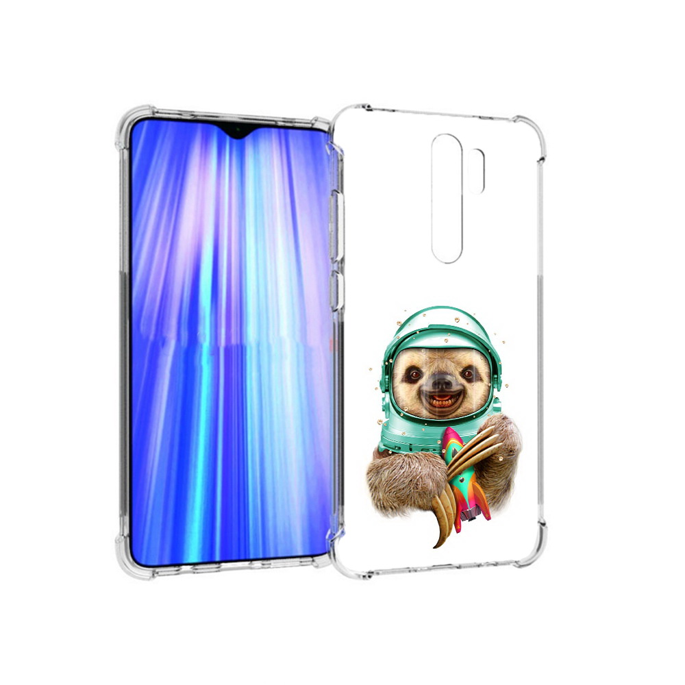 

Чехол MyPads Tocco для Xiaomi Redmi Note 8 Pro Ленивец астронавт (PT135544.276.104), Прозрачный, Tocco