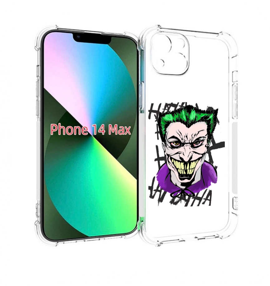 

Чехол MyPads Джокер-крейзи для iPhone 14 Plus (6.7), Прозрачный, Tocco