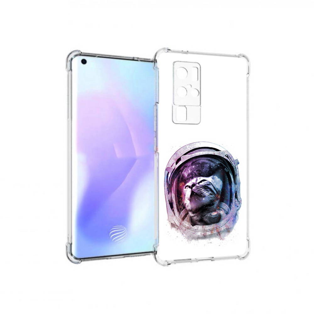 Чехол MyPads Tocco для Vivo X50 Pro кот в шлеме (PT226970.404.396)