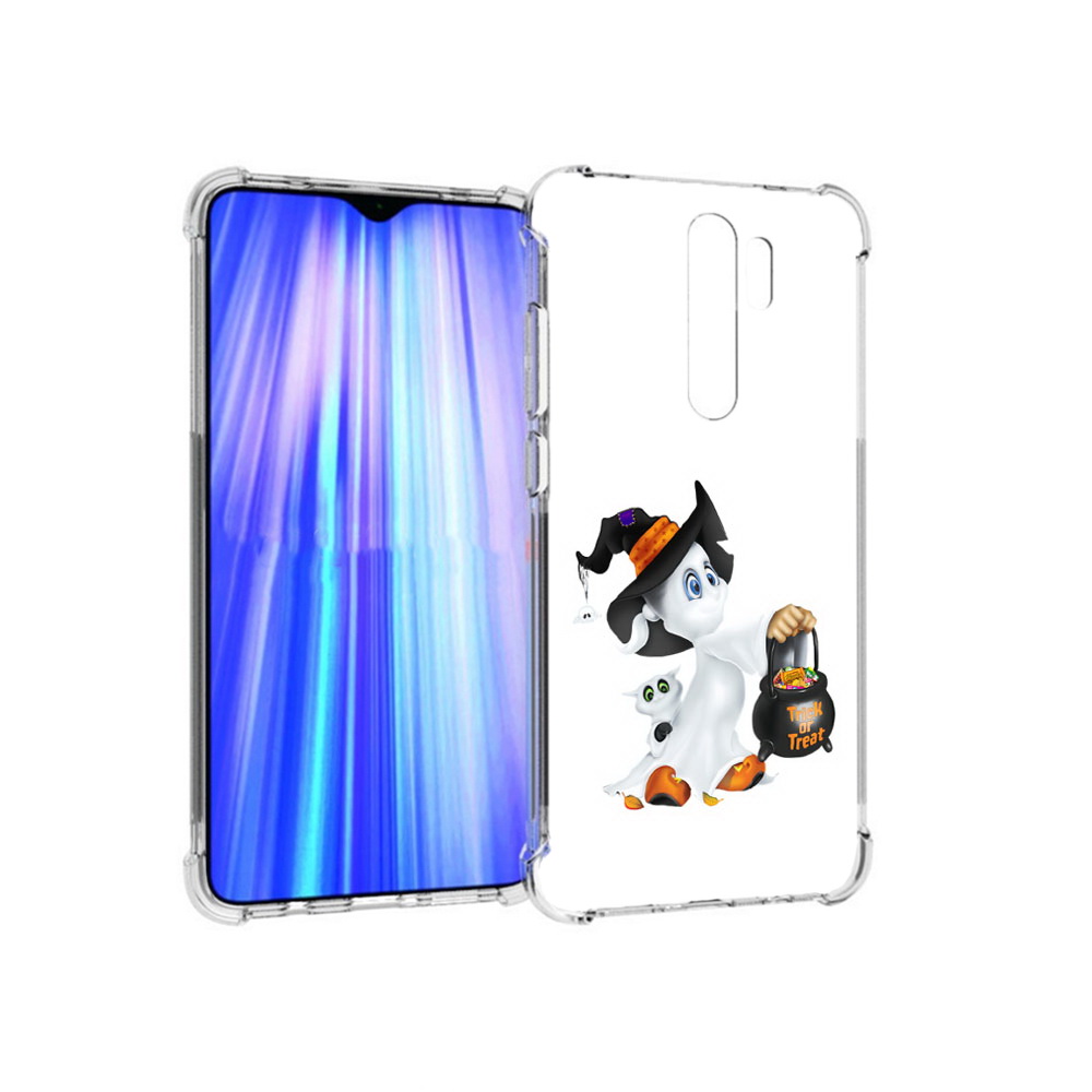 

Чехол MyPads Tocco для Xiaomi Redmi Note 8 Pro Маленький призрак (PT135544.276.113), Прозрачный, Tocco