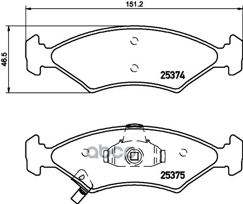 

Тормозные колодки HELLA PAGID/BEHR 8DB355019891