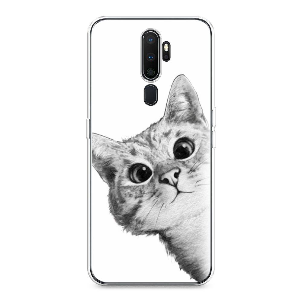 

Чехол Awog на Oppo A5 (2020) "Кот рисунок черно-белый", Разноцветный, 251350-1