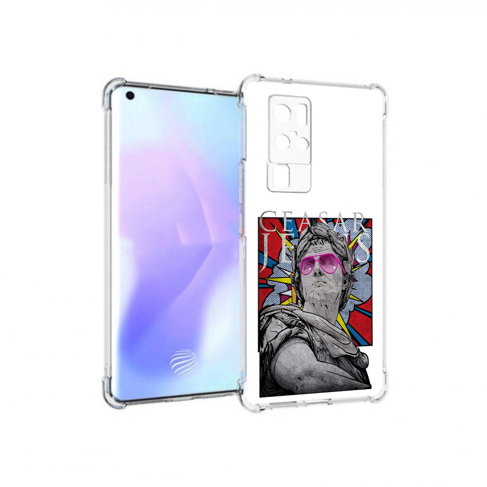 

Чехол MyPads Tocco для Vivo X50 Pro крутая статуя свободы (PT226970.404.423), Прозрачный, Tocco