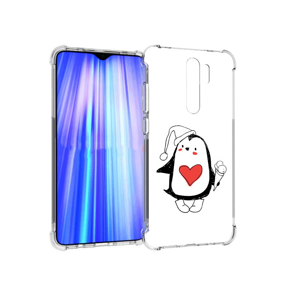 

Чехол MyPads Tocco для Xiaomi Redmi Note 8 Pro Пингвин с мороженым (PT135544.276.135), Прозрачный, Tocco
