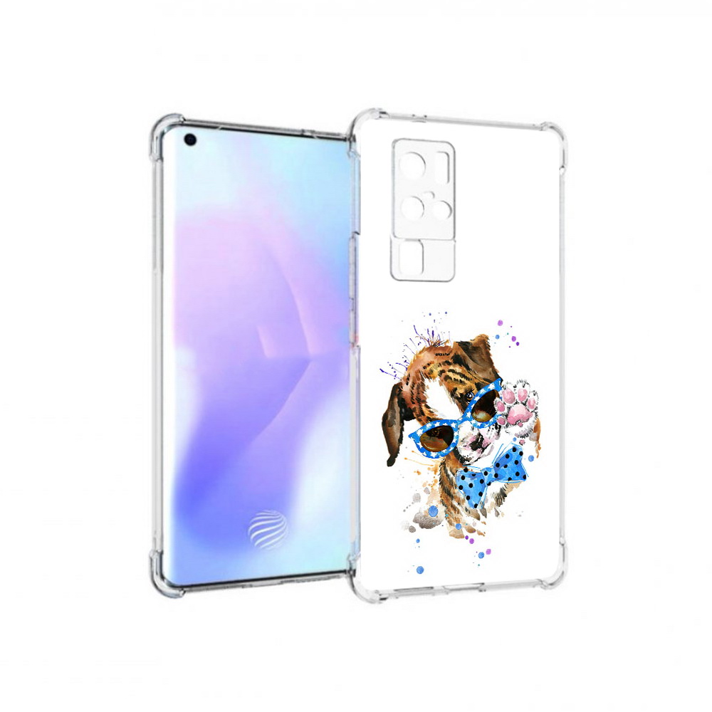 

Чехол MyPads Tocco для Vivo X50 Pro лапочка (PT226970.404.434), Прозрачный, Tocco
