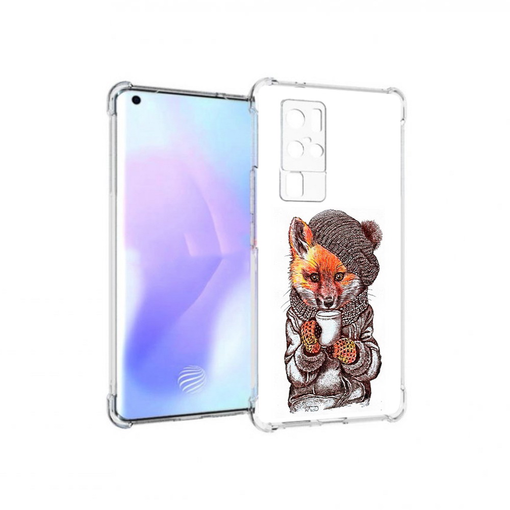 

Чехол MyPads Tocco для Vivo X50 Pro лиса в шапке (PT226970.404.437), Tocco