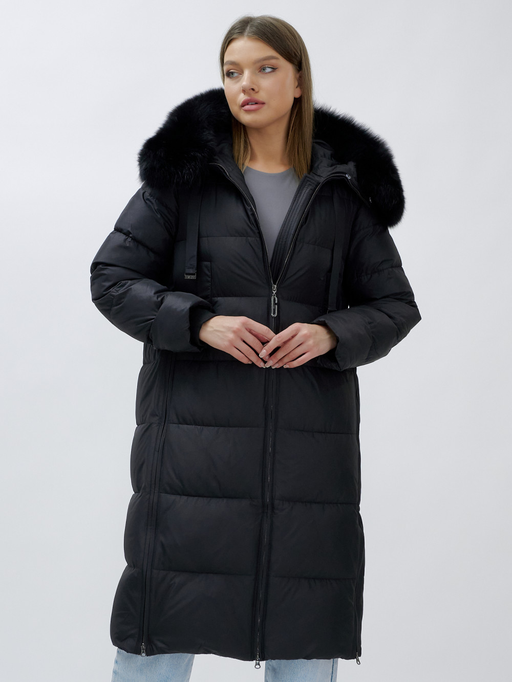 

Пальто женское MTFORCE 622_1 черное 4XL, Черный, 622_1