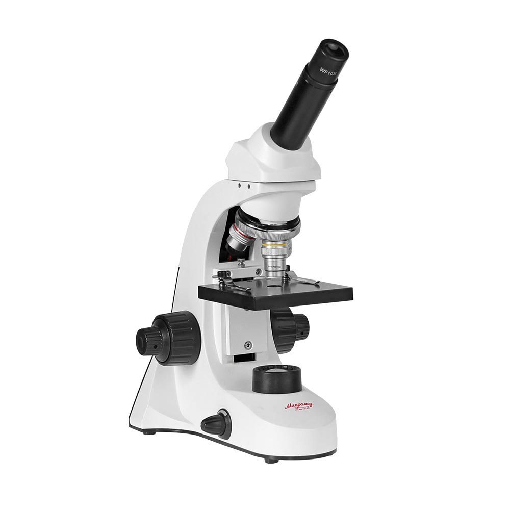Микроскоп биологический Микромед С-11 (вар. 1B LED) 25652 учебный микроскоп микромед атом 40x 800x в кейсе биологический школьный детский