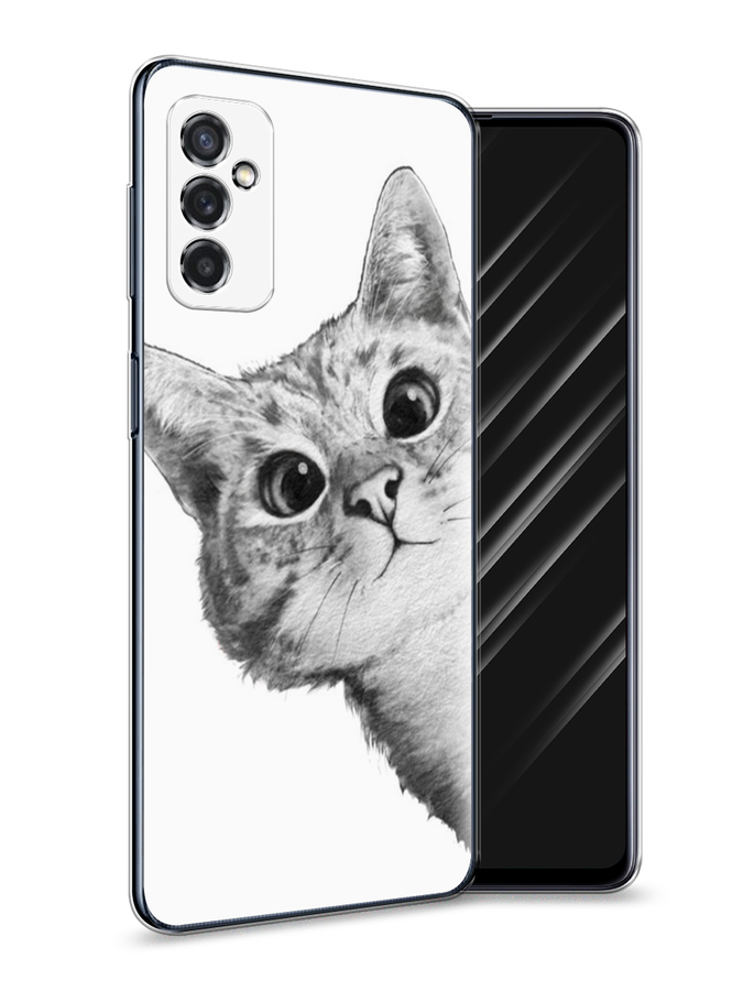 

Чехол Awog на Samsung Galaxy M52 / Самсунг M52 "Кот рисунок черно-белый", Разноцветный, 2104350-1
