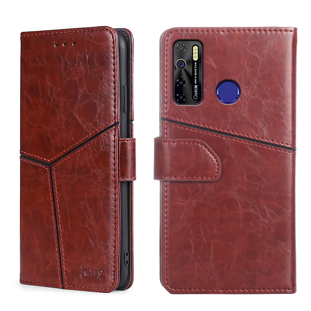 

Чехол MyPads для Tecno Camon 15 Air коричнево-красный (257284), Коричневый